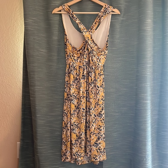 Maternity Sleeveless Floral Sun Dress Wrinkle Resistant - Picture 3 of 5